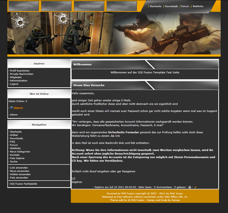 Screenshot Counter Strike Ya Template