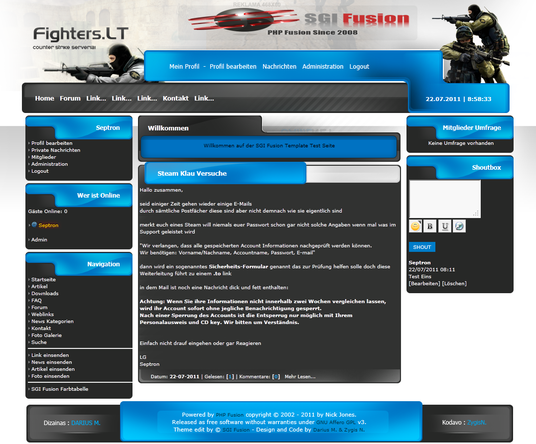 Screenshot Switz CS Template